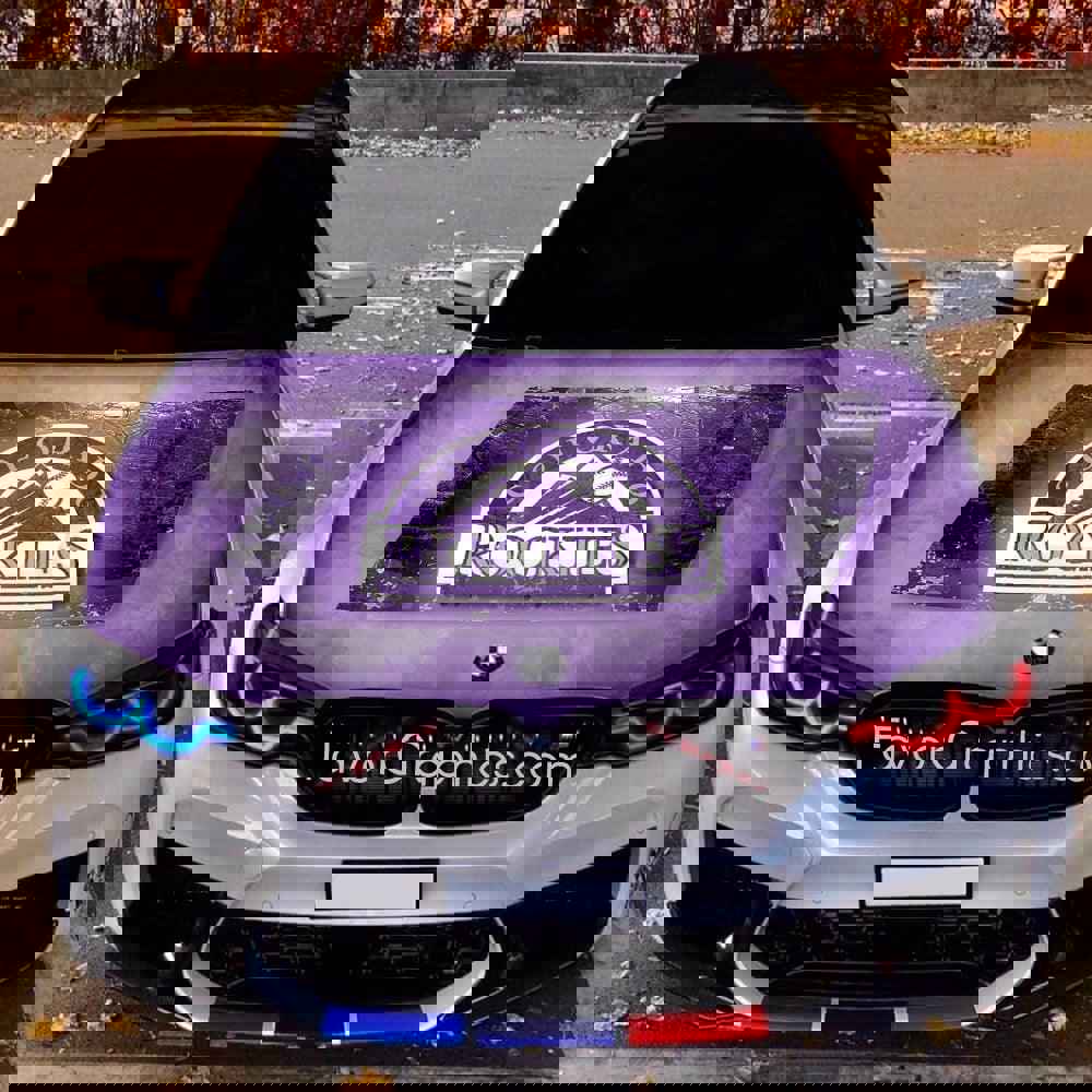 Colorado Rockies Itasha Car Vinyl Hood Wrap Decal Sticker