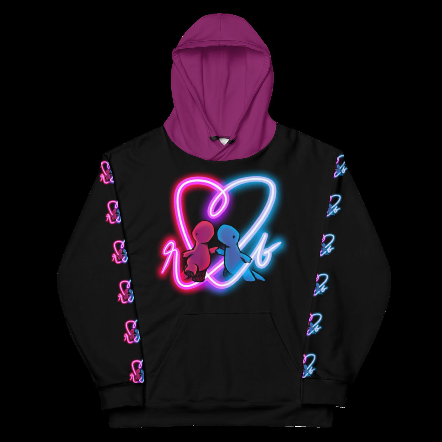 Red and Blue Neon Hoodie