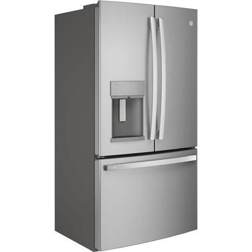 GE Profile 36-inch Freestanding French 3-Door Refrigerator with External Water and Ice Dispenser