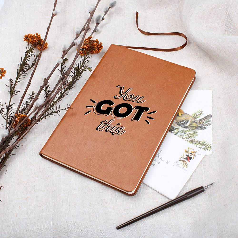 You Got This - Inspirational Leather Journal - Encouragement, Birthday or Christmas Gift