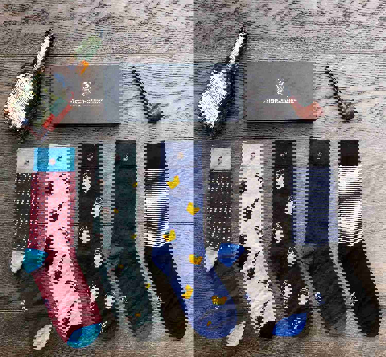 Vintage Gentlemen 5 Pair Pack Of Unique Socks