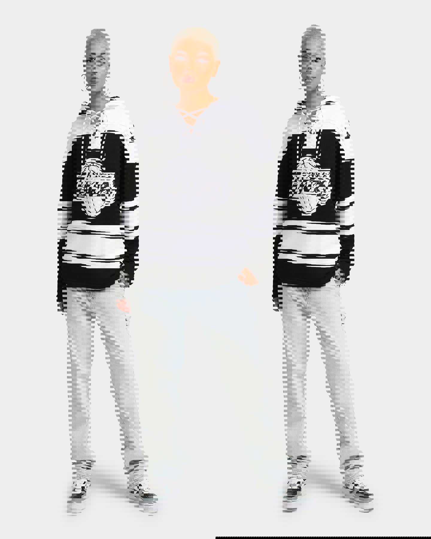 47 Brand Los Angeles Lakers NBA Superior 47 Lacer Hoodie Jet Black