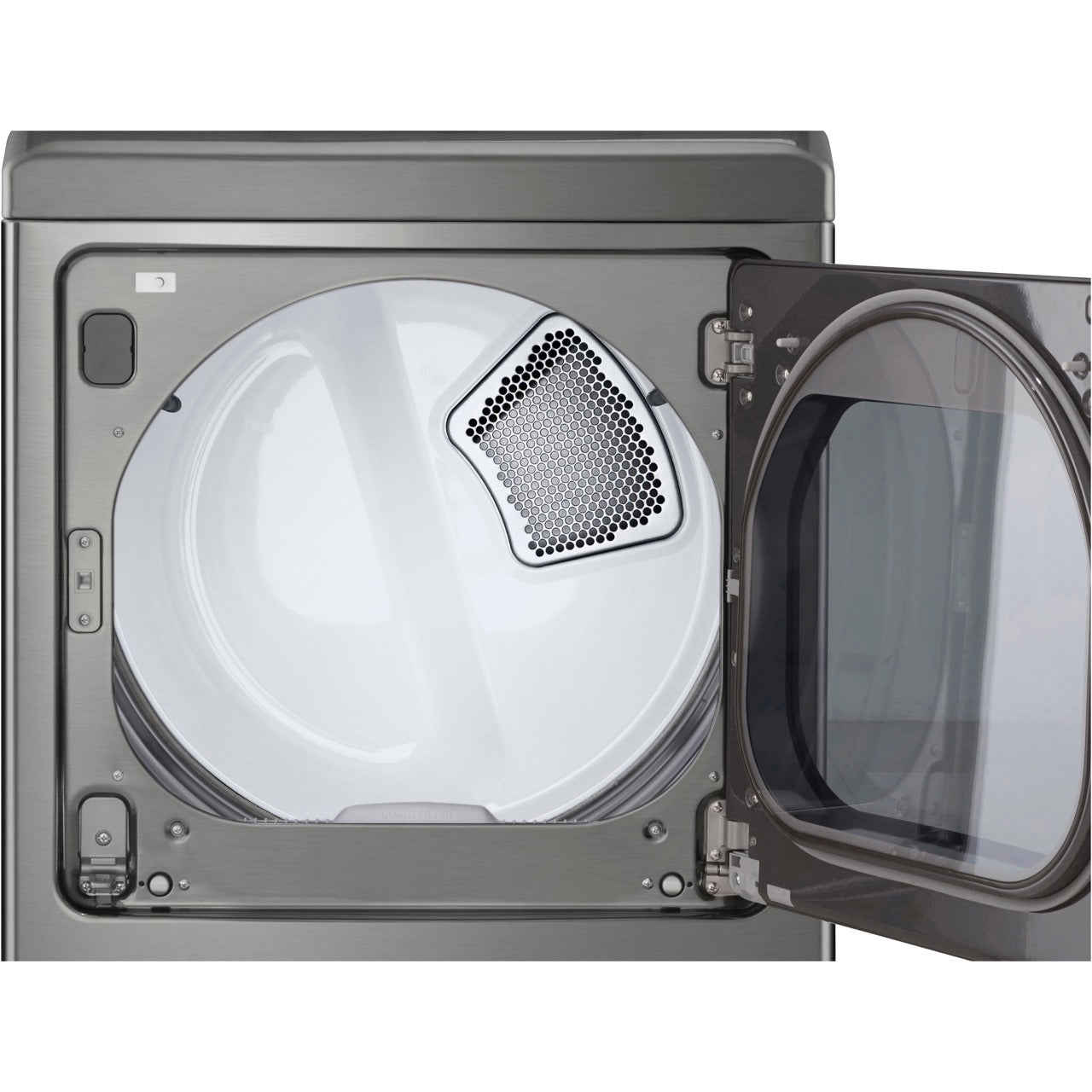 LG 7.3-Cu. Ft. Ultra Large Capacity Smart Wi-Fi Enabled Rear Control Gas Dryer with EasyLoad Door in Graphite Steel