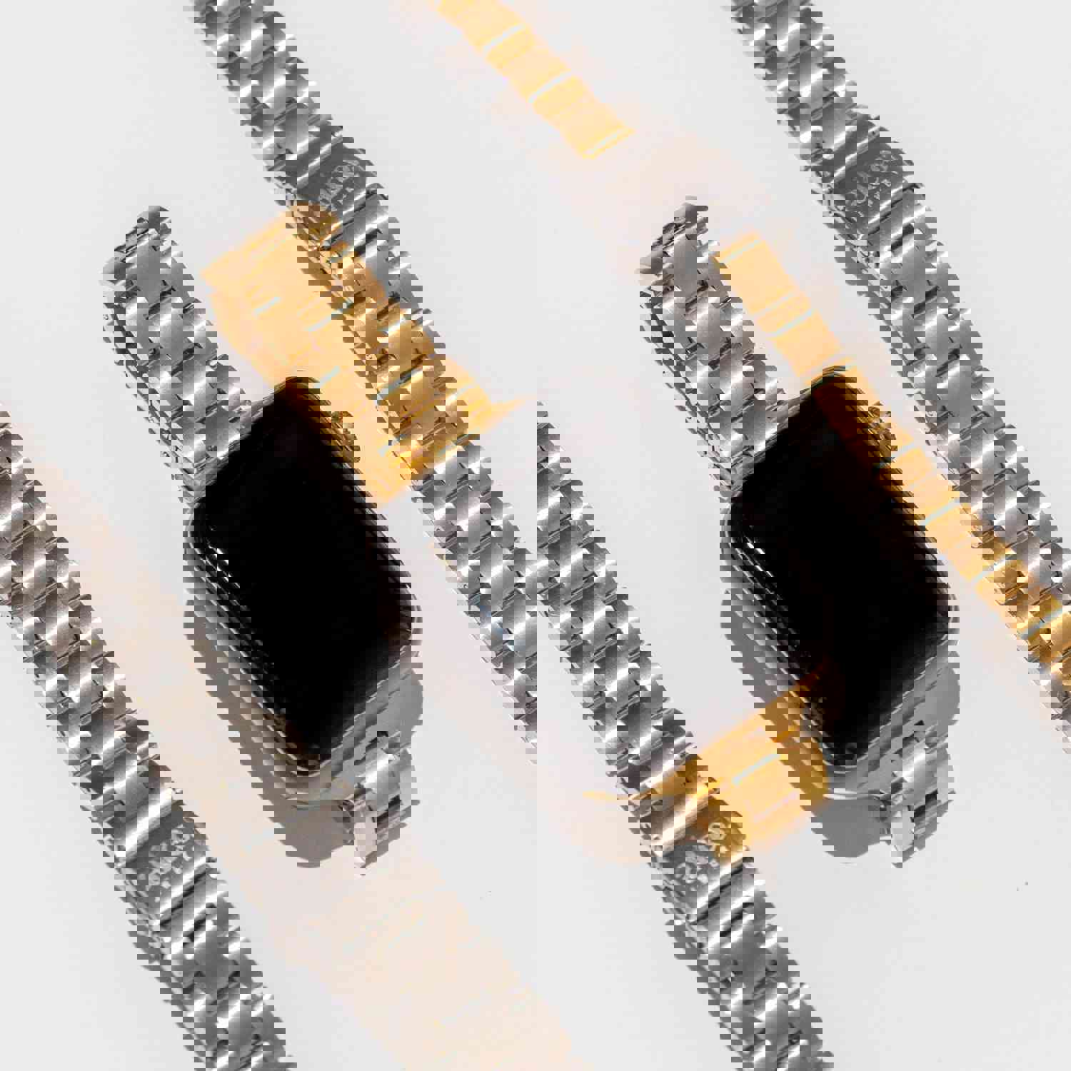 Alco Jewelry Apple Watch Band - Stainless Steel, Water Resistant, 18K Gold-Plated