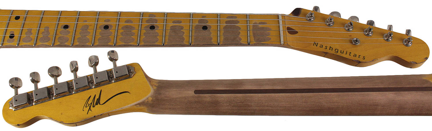 Nash T-52 Guitar, Butterscotch Blonde, Heavy Aging