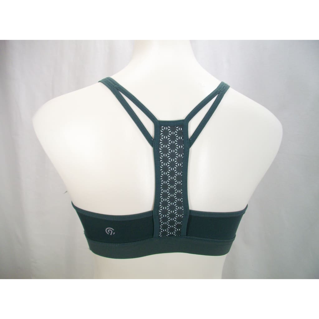 Champion N9687 C9 Strappy Front Cami Wire Free Sports Bra - SMALL Deep Pine Green
