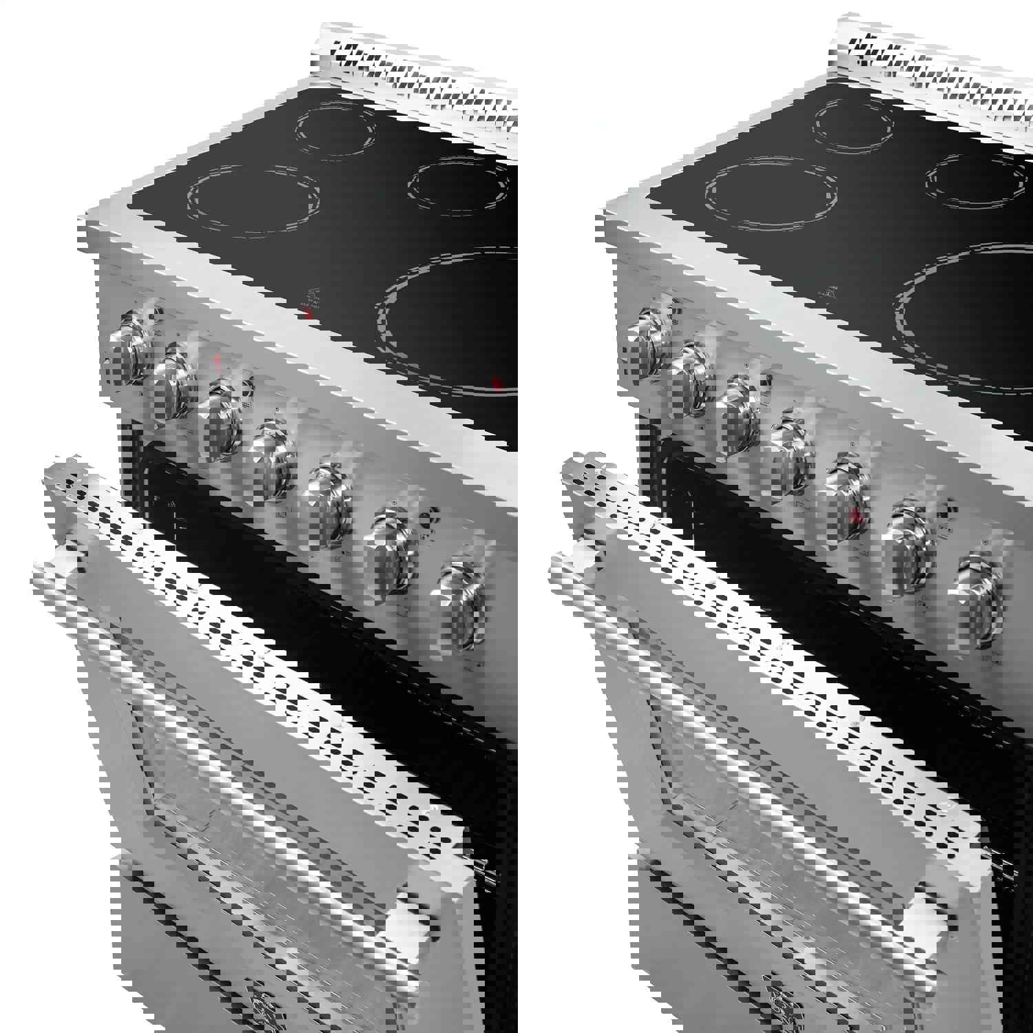 Forno 2-Piece Luxury Appliance Package - 36-Inch Electric Range and Pro-Style Refrigerator & Freezer