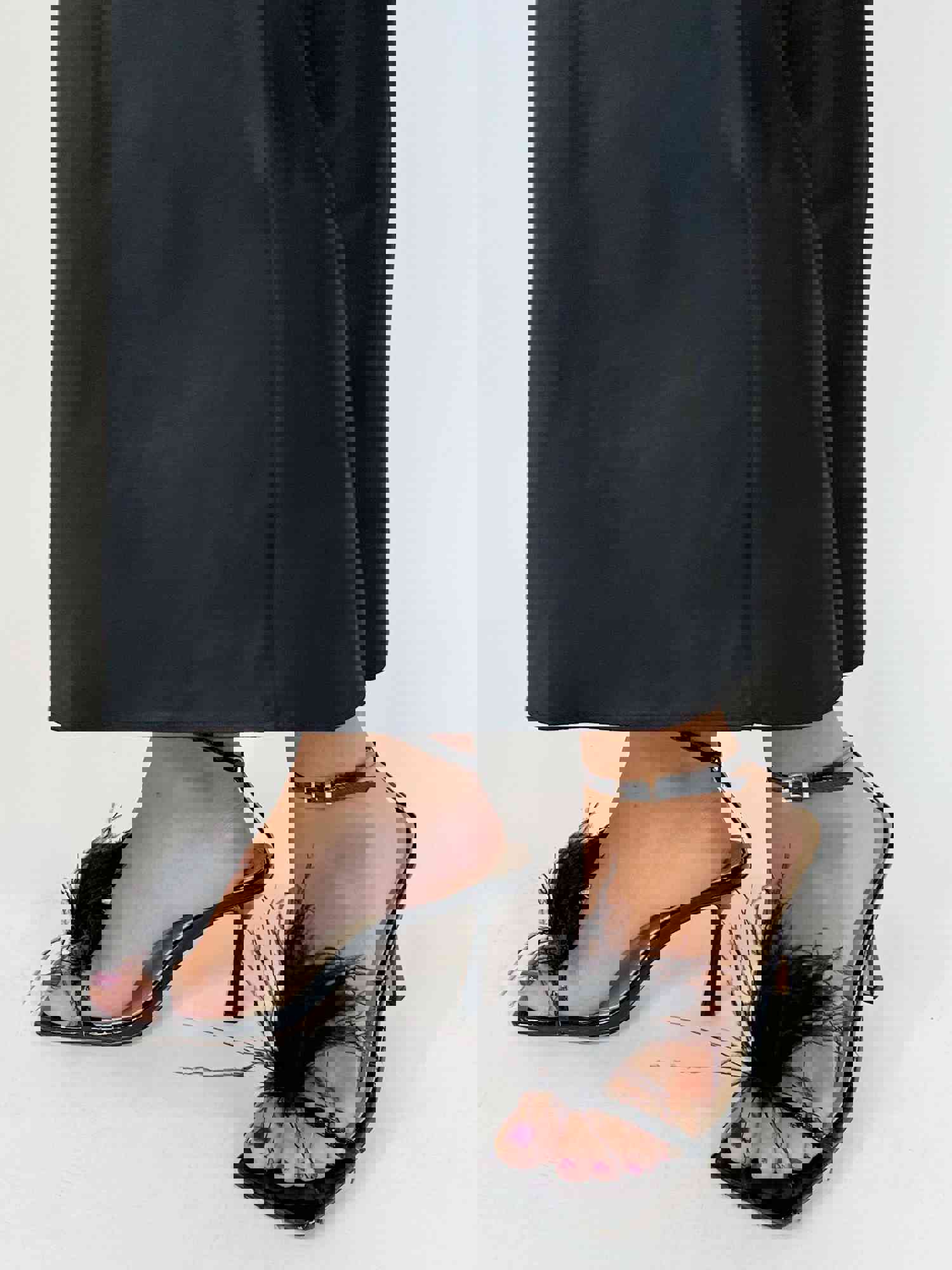 Feather Party Heel - Black