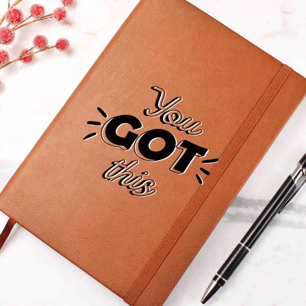You Got This - Inspirational Leather Journal - Encouragement, Birthday or Christmas Gift