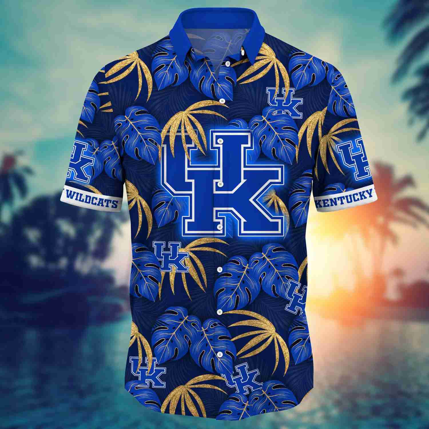 Kentucky Wildcats Hawaiian Shirt Leafs Printed