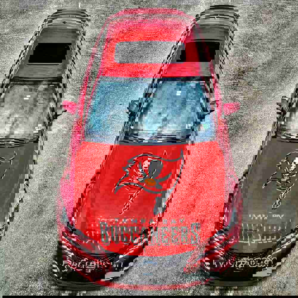 Tampa Bay Buccaneers Itasha Car Vinyl Hood Wrap Decal Sticker
