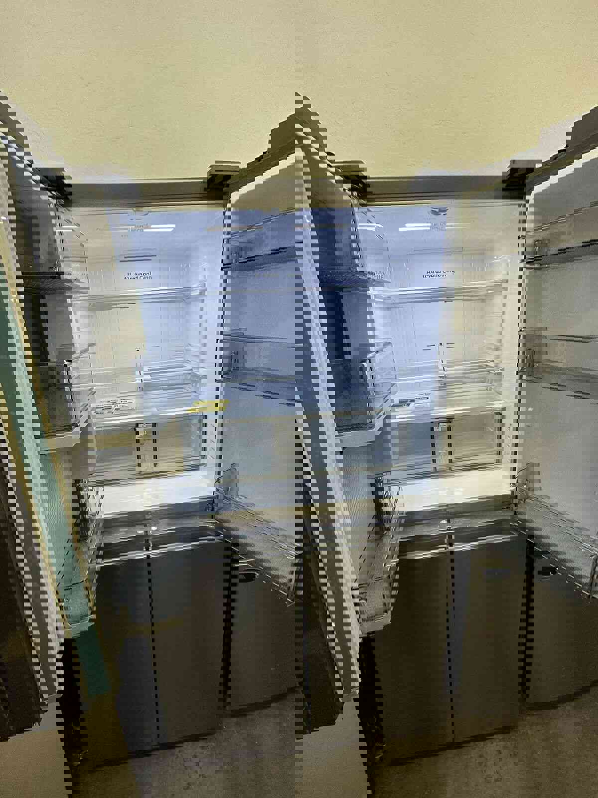 Samsung 23 cu. ft. 4-Door Flex French Door Counter Depth Smart Refrigerator with Dual Ice Maker - Stainless Steel (Open Box)