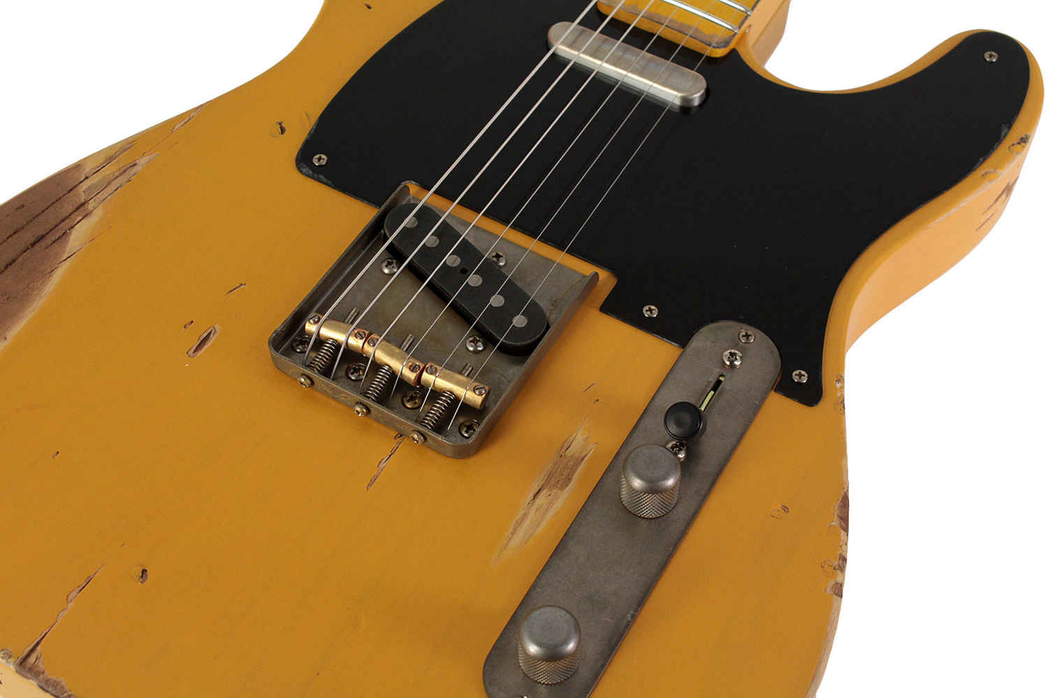 Nash T-52 Guitar, Butterscotch Blonde, Heavy Aging