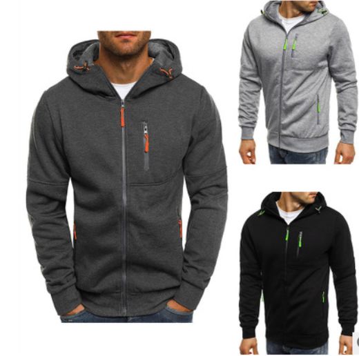 Men's Cotton Hoodie Casual Jacket