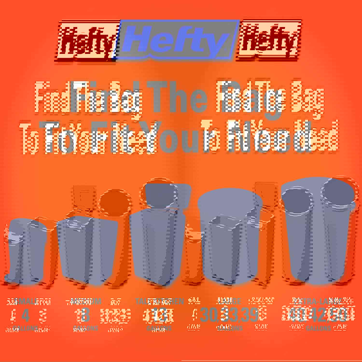 Hefty Ultra Strong Tall Kitchen Trash Bags, Lavender & Sweet Vanilla Scent, 13 Gallon, 20 Count