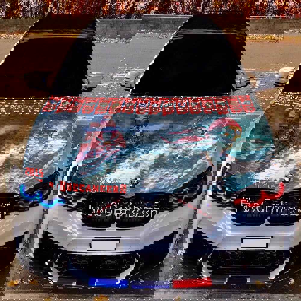 Tampa Bay Buccaneers Itasha Car Vinyl Hood Wrap Decal Sticker