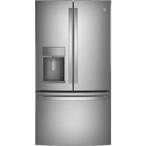 GE Profile 36-inch Freestanding French 3-Door Refrigerator with External Water and Ice Dispenser