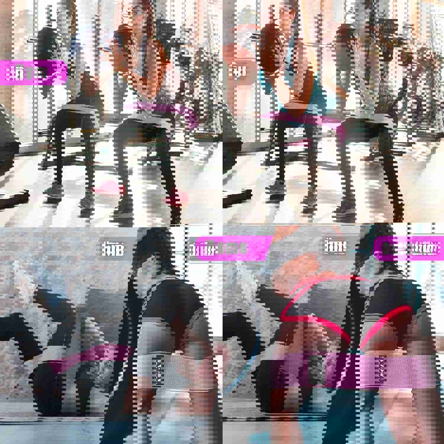 Yoga Resistance Booty Band Home Workout MKAS 3PCS Fitness