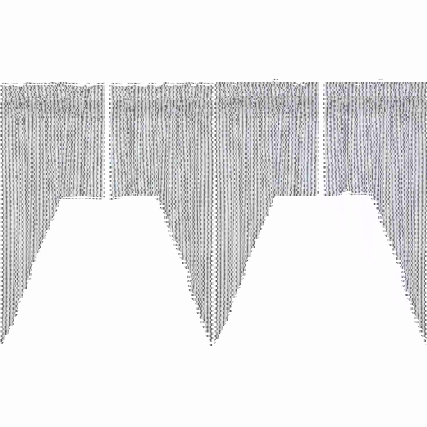 Sawyer Mill Blue Ticking Stripe Swag Set of 2 - 36x36x16