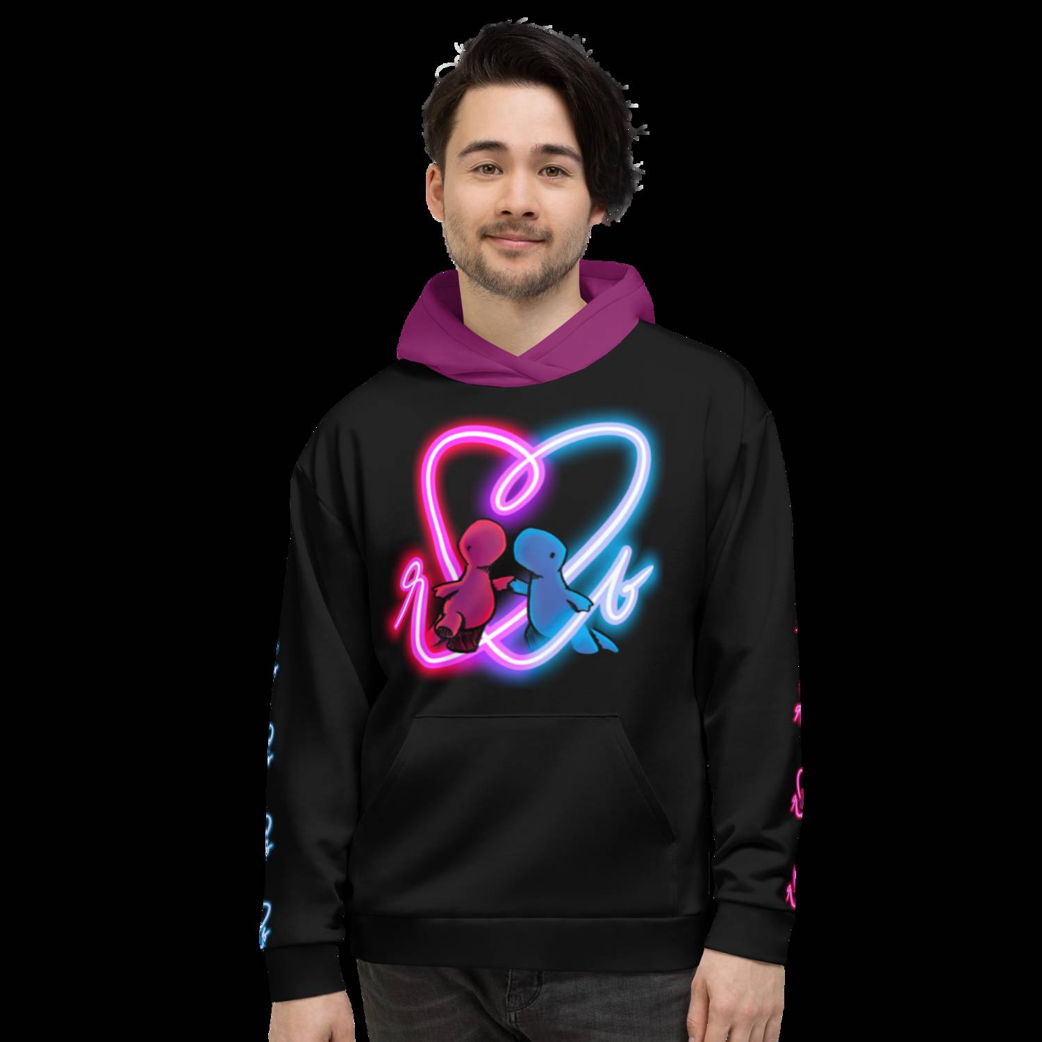 Red and Blue Neon Hoodie