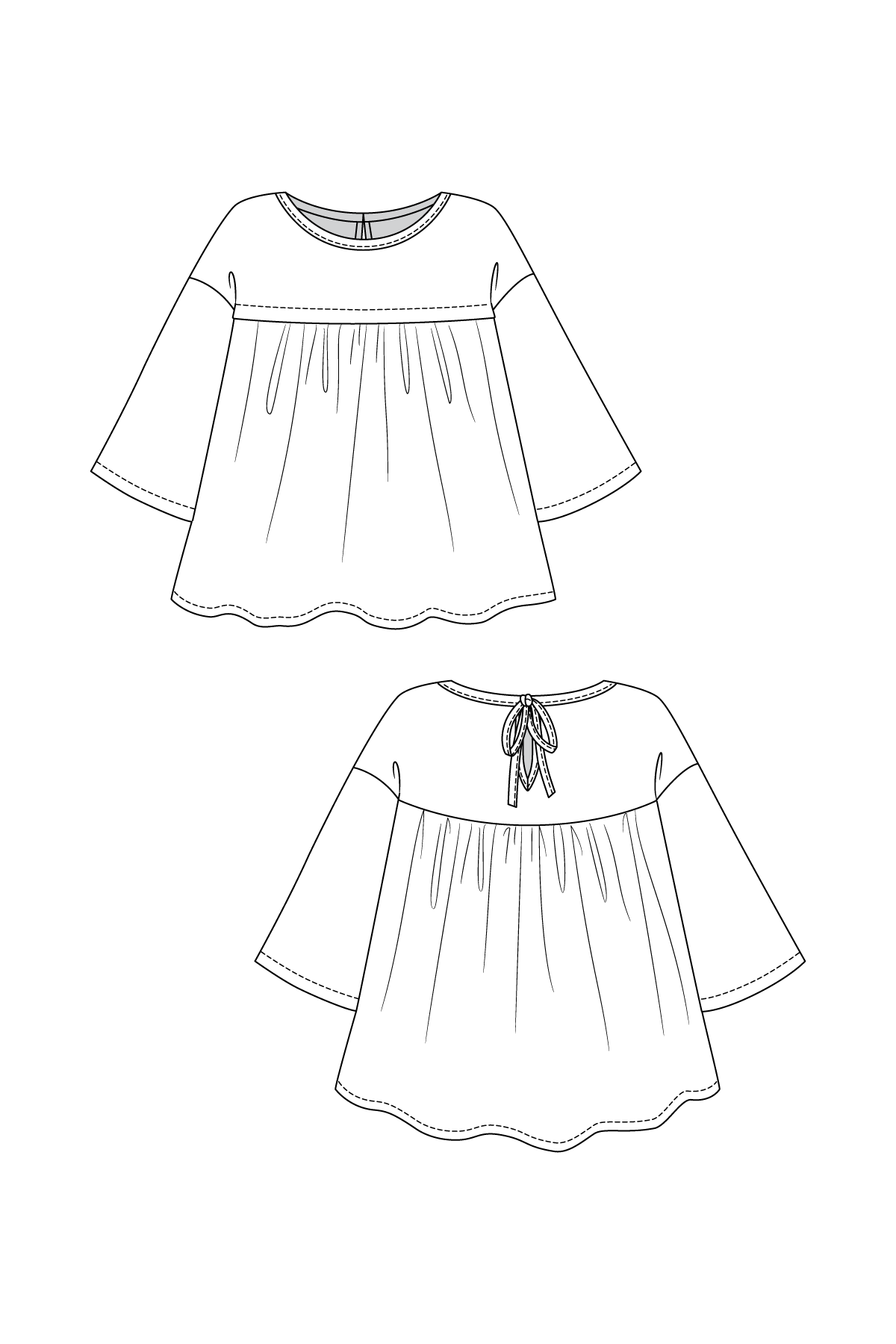 Named Clothing Syli Dress or Blouse Digital PDF Pattern