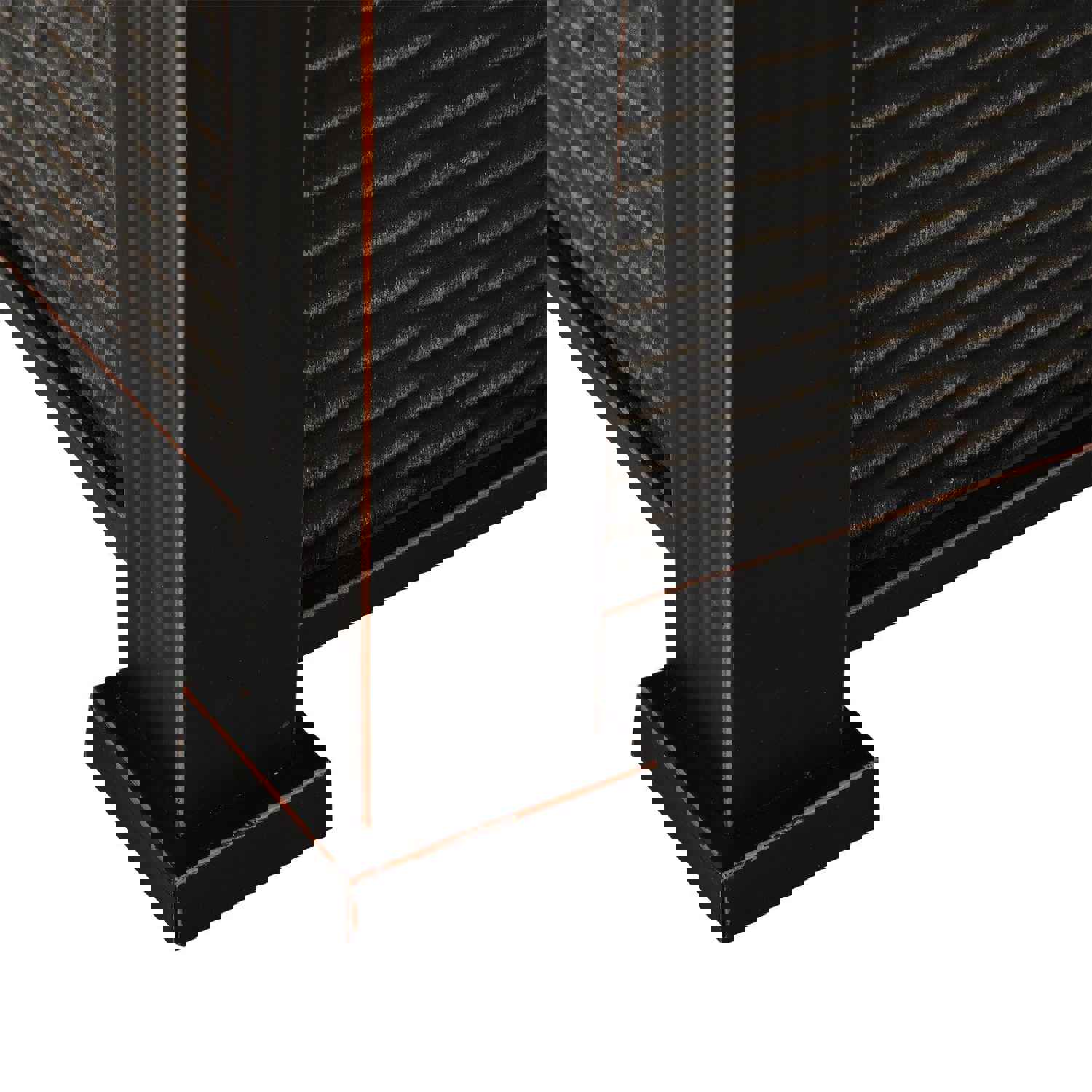 Outsunny 30 50,000 BTU Outdoor Patio Backyard Gas Fire Pit Table with Slate Tabletop & Wicker Design