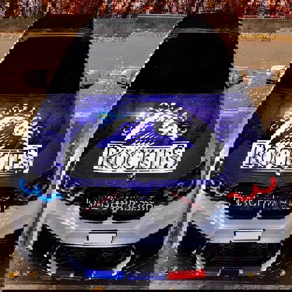 Colorado Rockies Itasha Car Vinyl Hood Wrap Decal Sticker