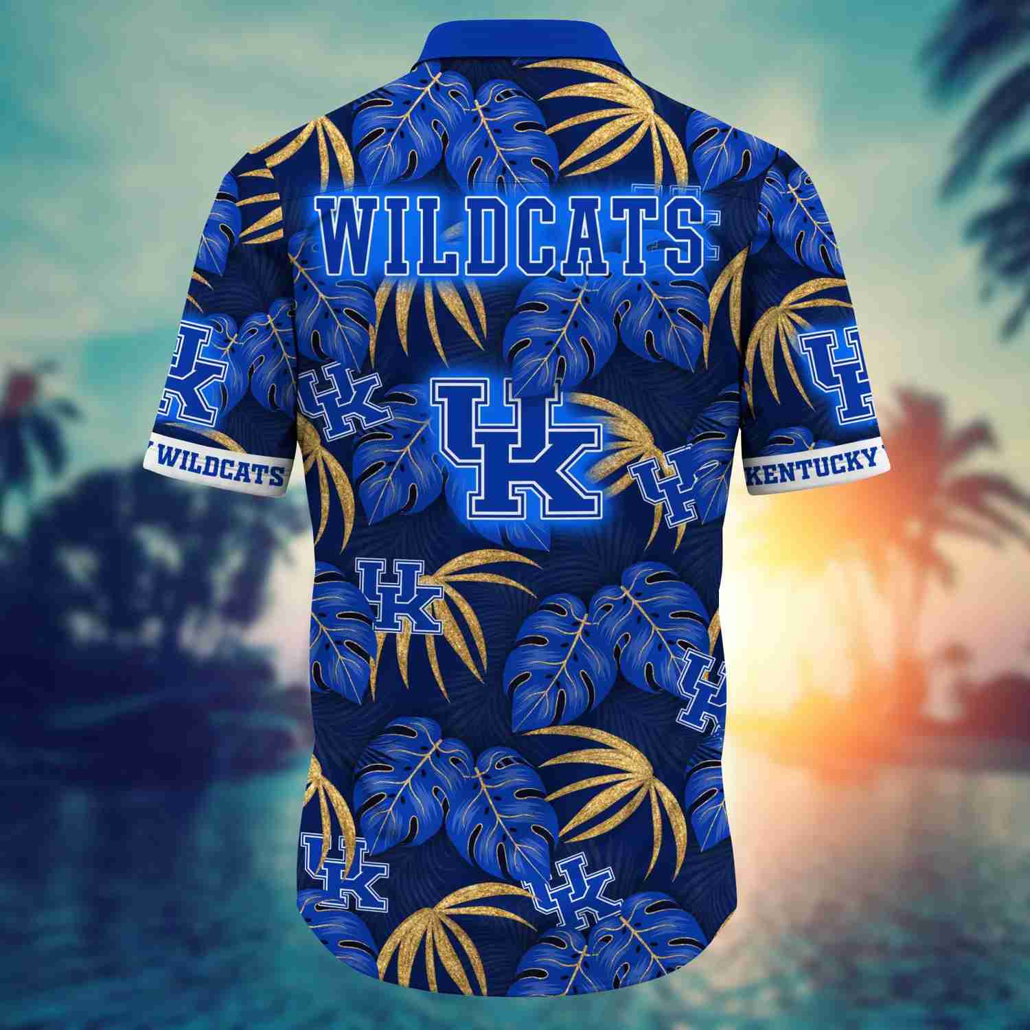 Kentucky Wildcats Hawaiian Shirt Leafs Printed