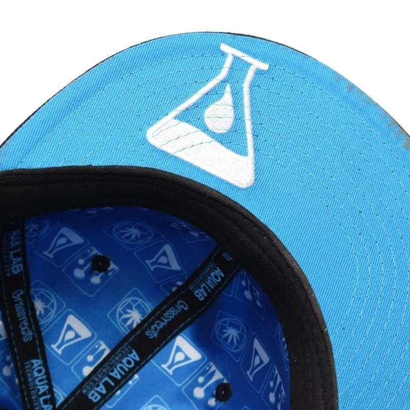 Grassroots x Aqua Lab Technologies Blue Hats - Premium Fitted Cap with Stash Pocket