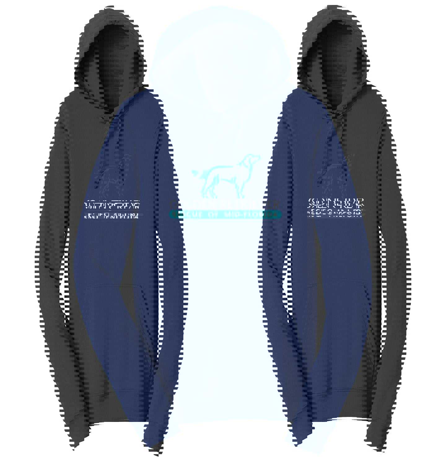 Golden Retriever Rescue of Mid-Florida Logo - Unisex Hoodie Sweatshirt for Adults