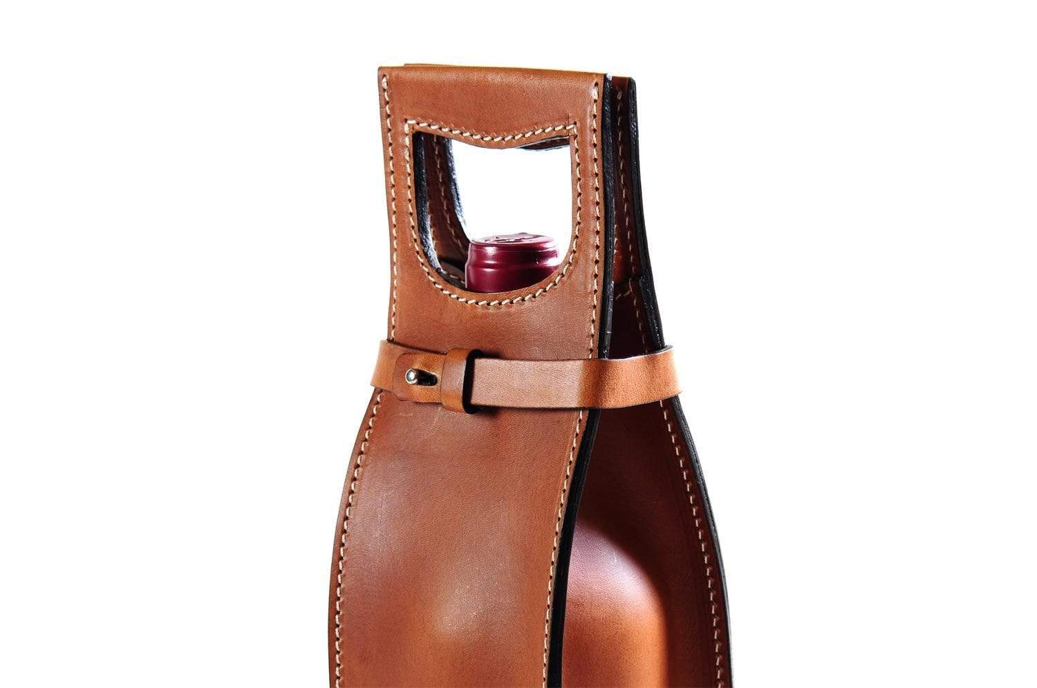 Vachetta Italian Leather Wine Carrier