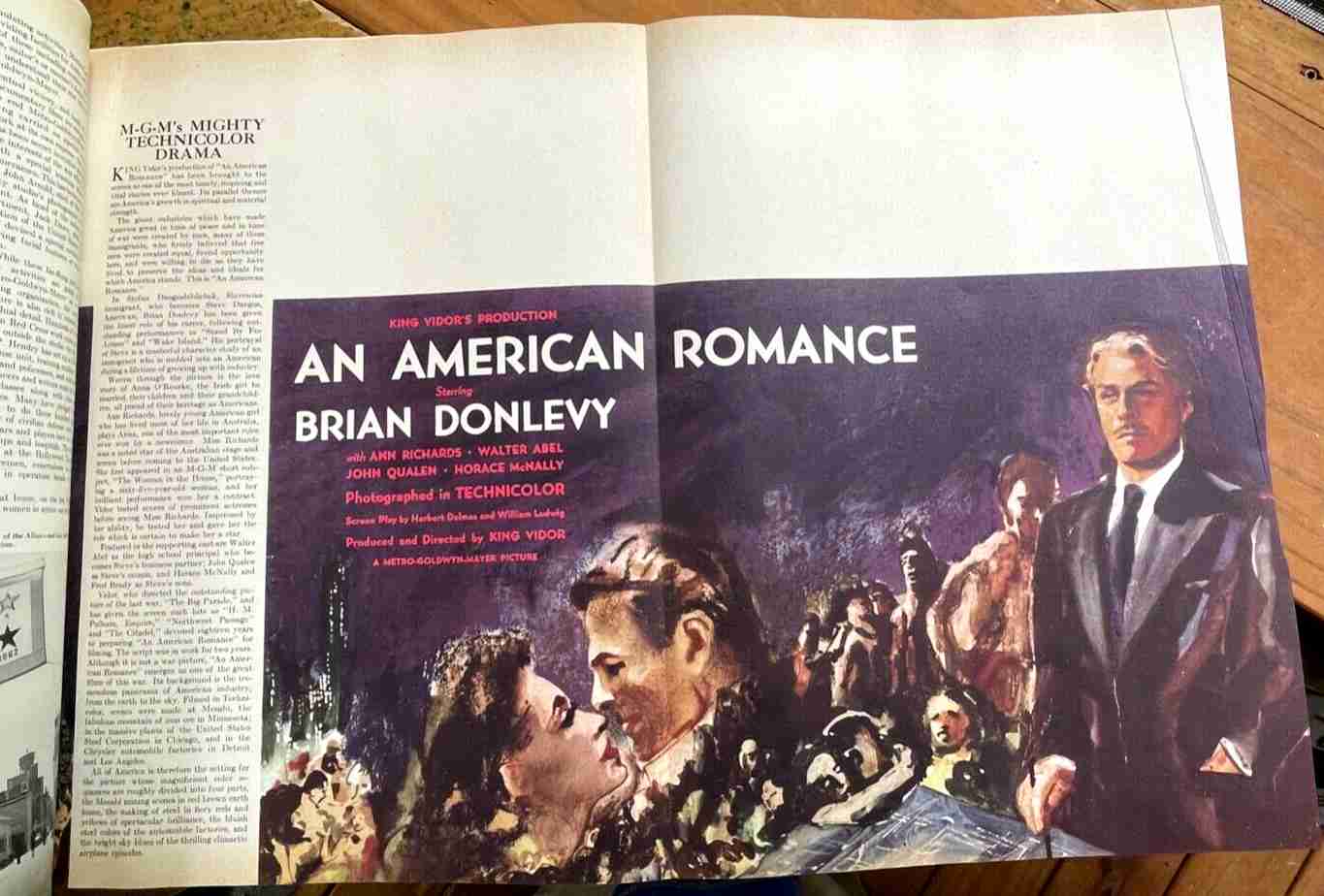 LIONS ROAR MAGAZINE MGM, July 1944, Vol 3 - HOLLYWOOD GOLDEN AGE VINTAGE CINEMA