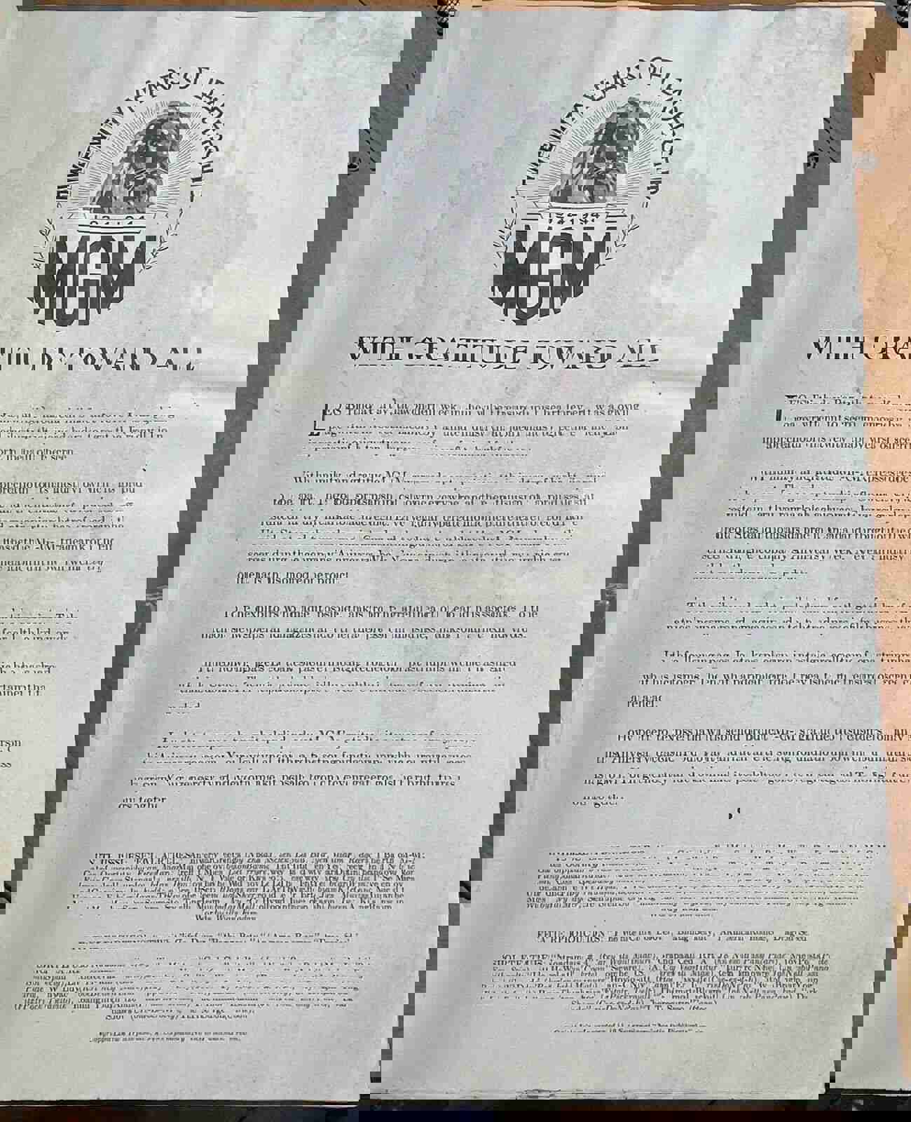 LIONS ROAR MAGAZINE MGM, July 1944, Vol 3 - HOLLYWOOD GOLDEN AGE VINTAGE CINEMA