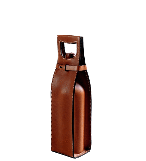 Vachetta Italian Leather Wine Carrier