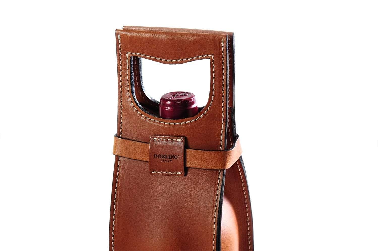 Vachetta Italian Leather Wine Carrier