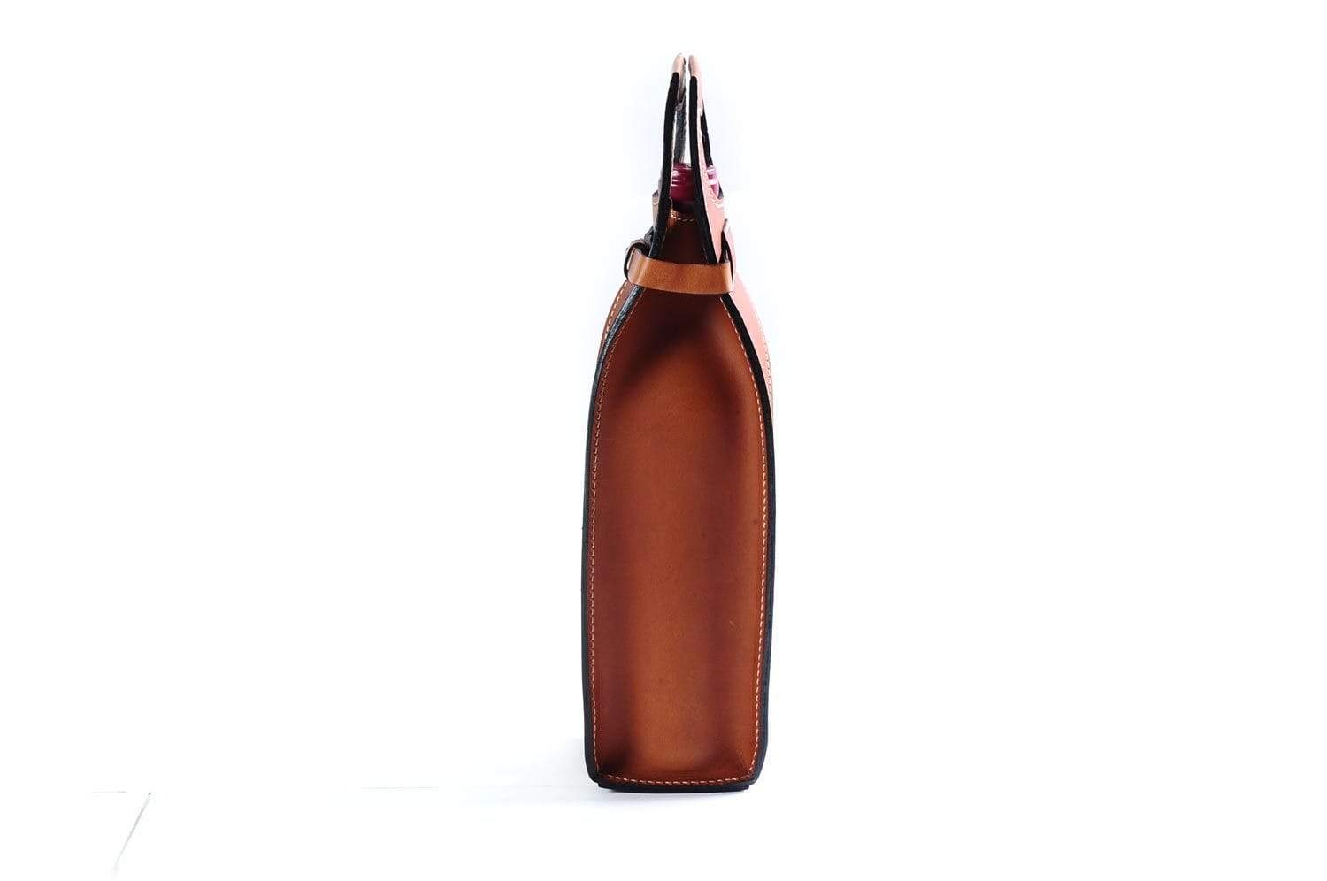 Vachetta Italian Leather Wine Carrier