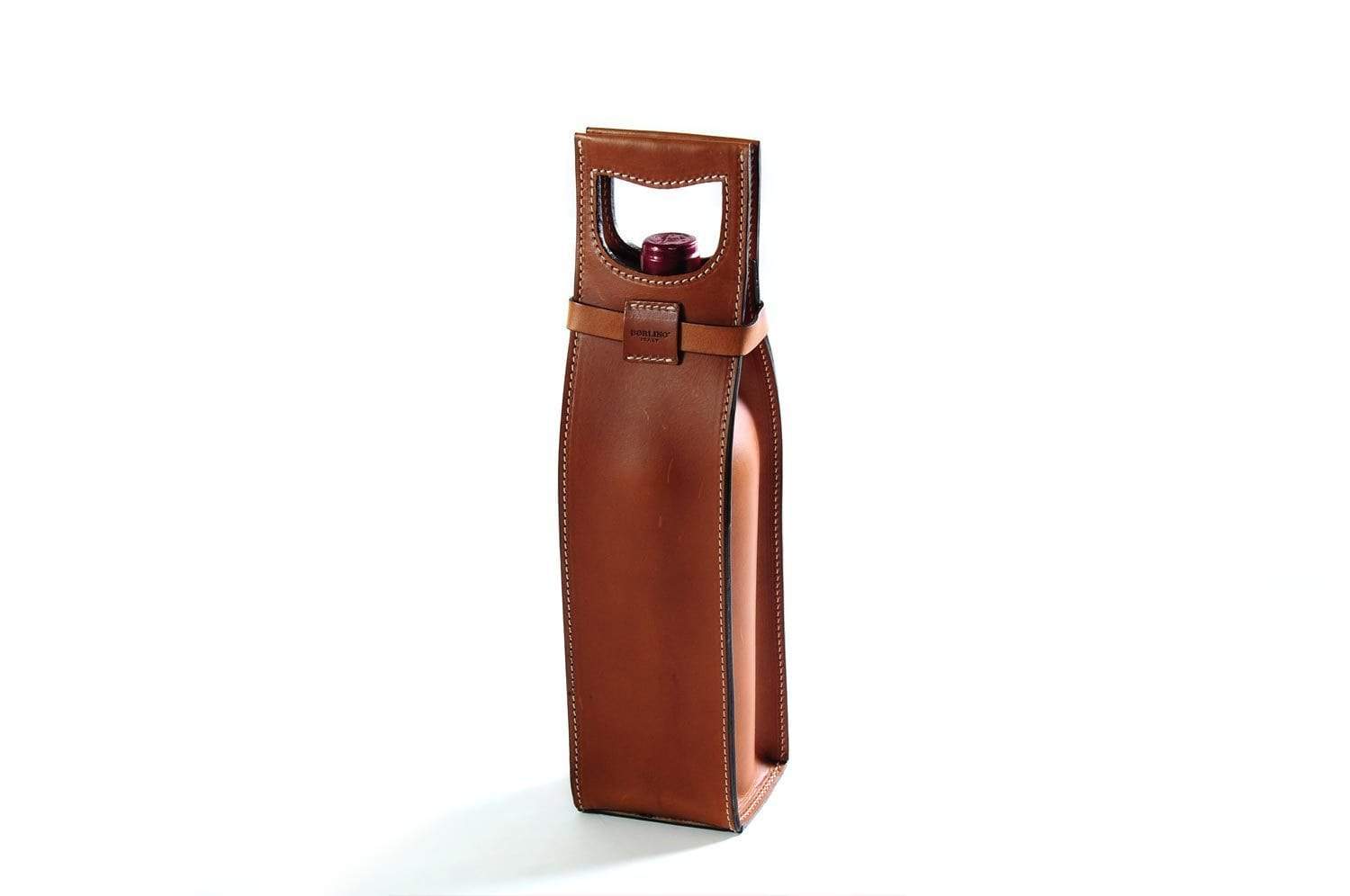 Vachetta Italian Leather Wine Carrier