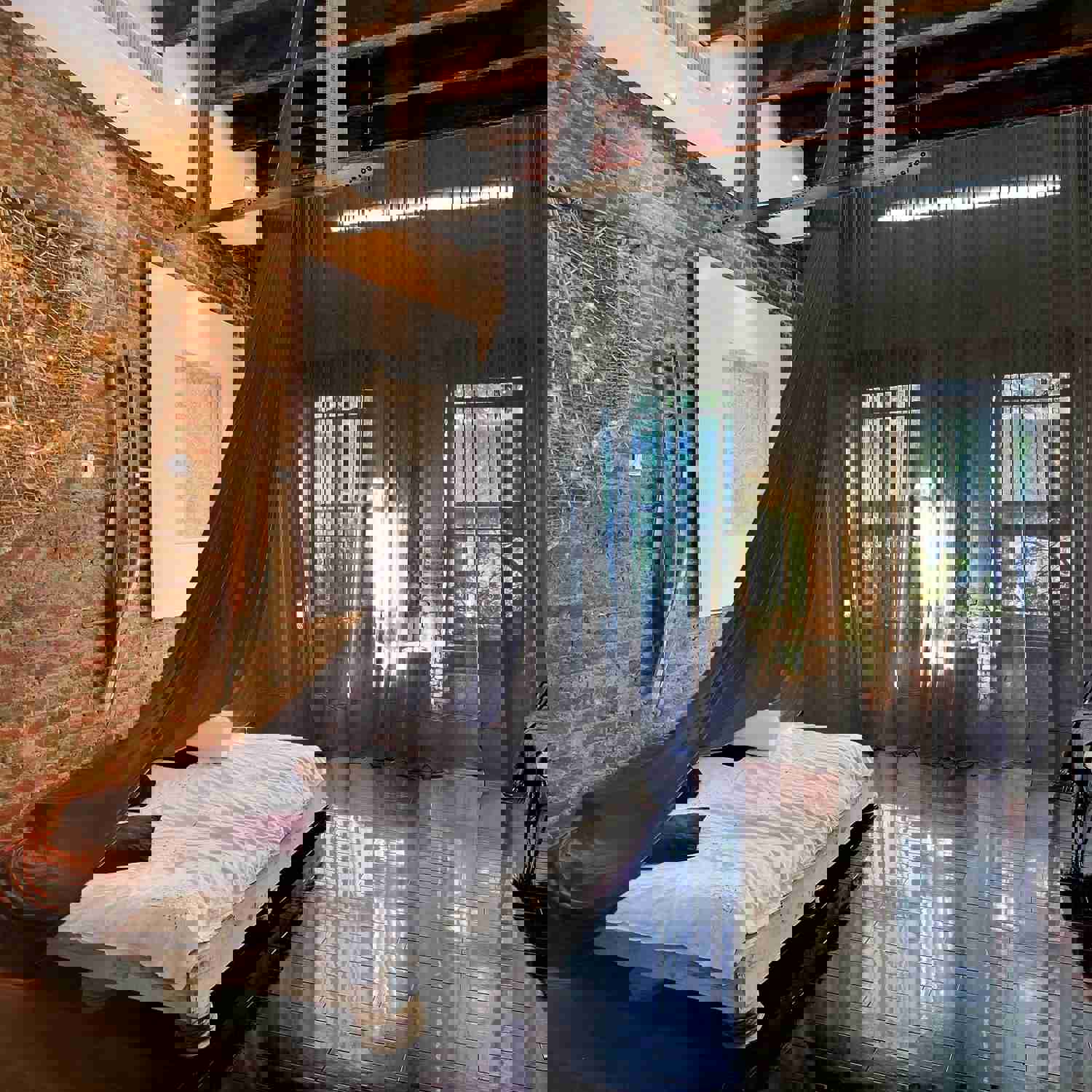 Sheer Fire Retardant Ceiling Drape Curtain Panels 10ftx20ft