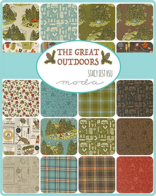 The Great Outdoors Cloud Camping Gear Yardage by Stacy Iest Hsu for Moda Fabrics | 20882 11