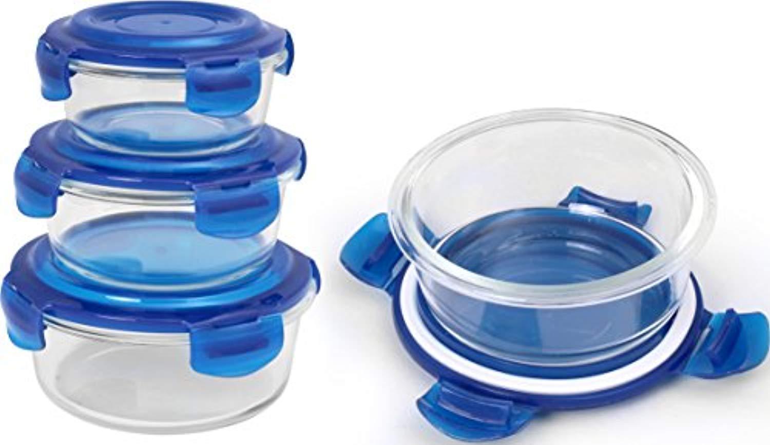 Utopia Kitchen Glass Food Storage Container Set - 18 Pieces (9 Containers & 9 Lids) - BPA Free