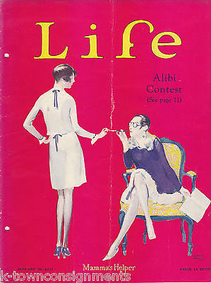 Antique Life Magazine 1927 with Garret Price Cover Art - Art Deco Illustrations
