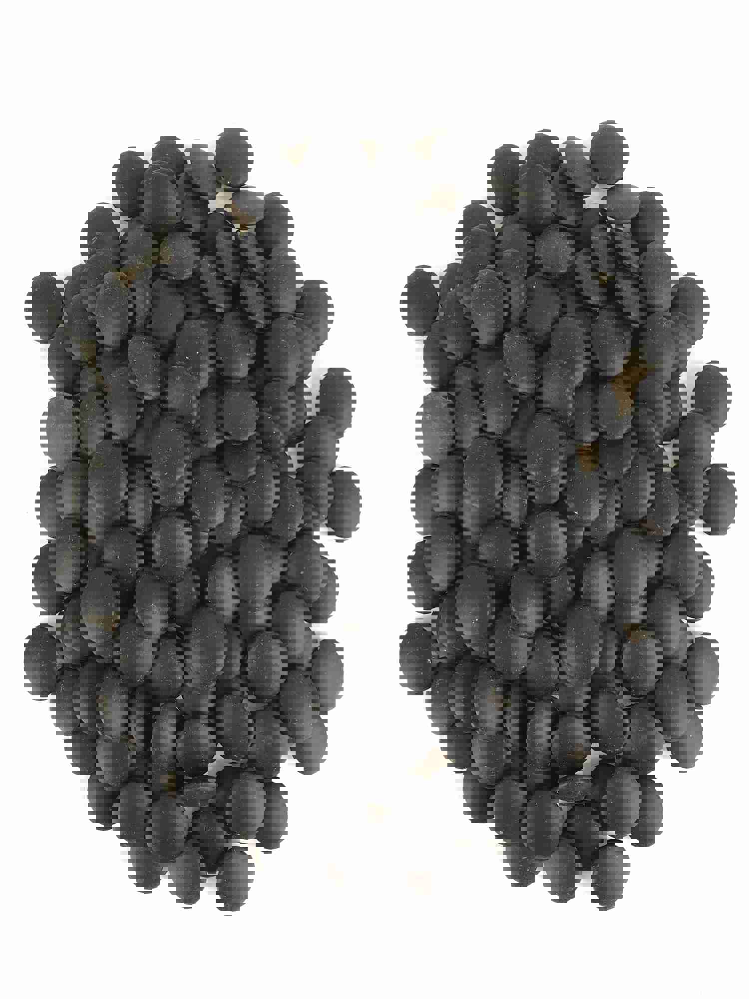 Vintage Japanese Go Stone Goishi Game Piece Complete Set with Wood Bowls