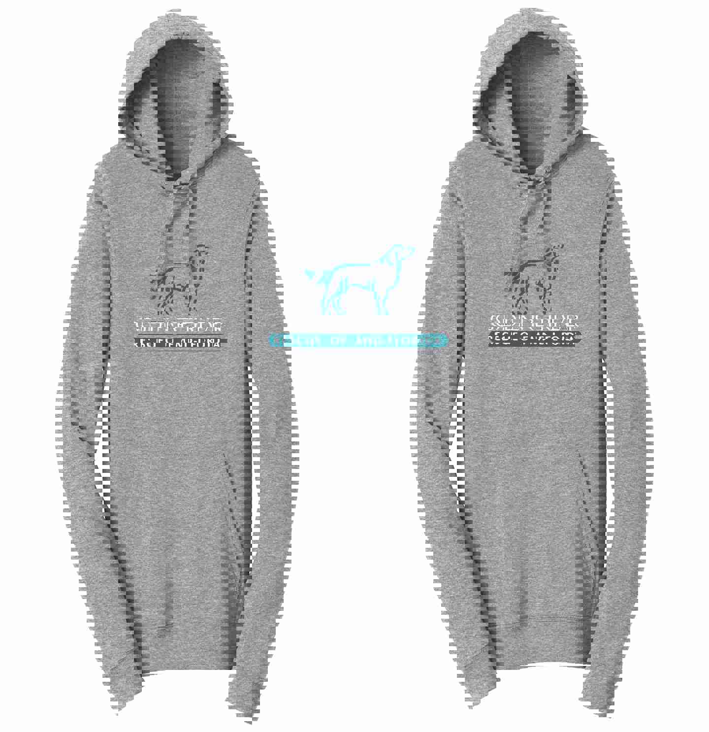 Golden Retriever Rescue of Mid-Florida Logo - Unisex Hoodie Sweatshirt for Adults