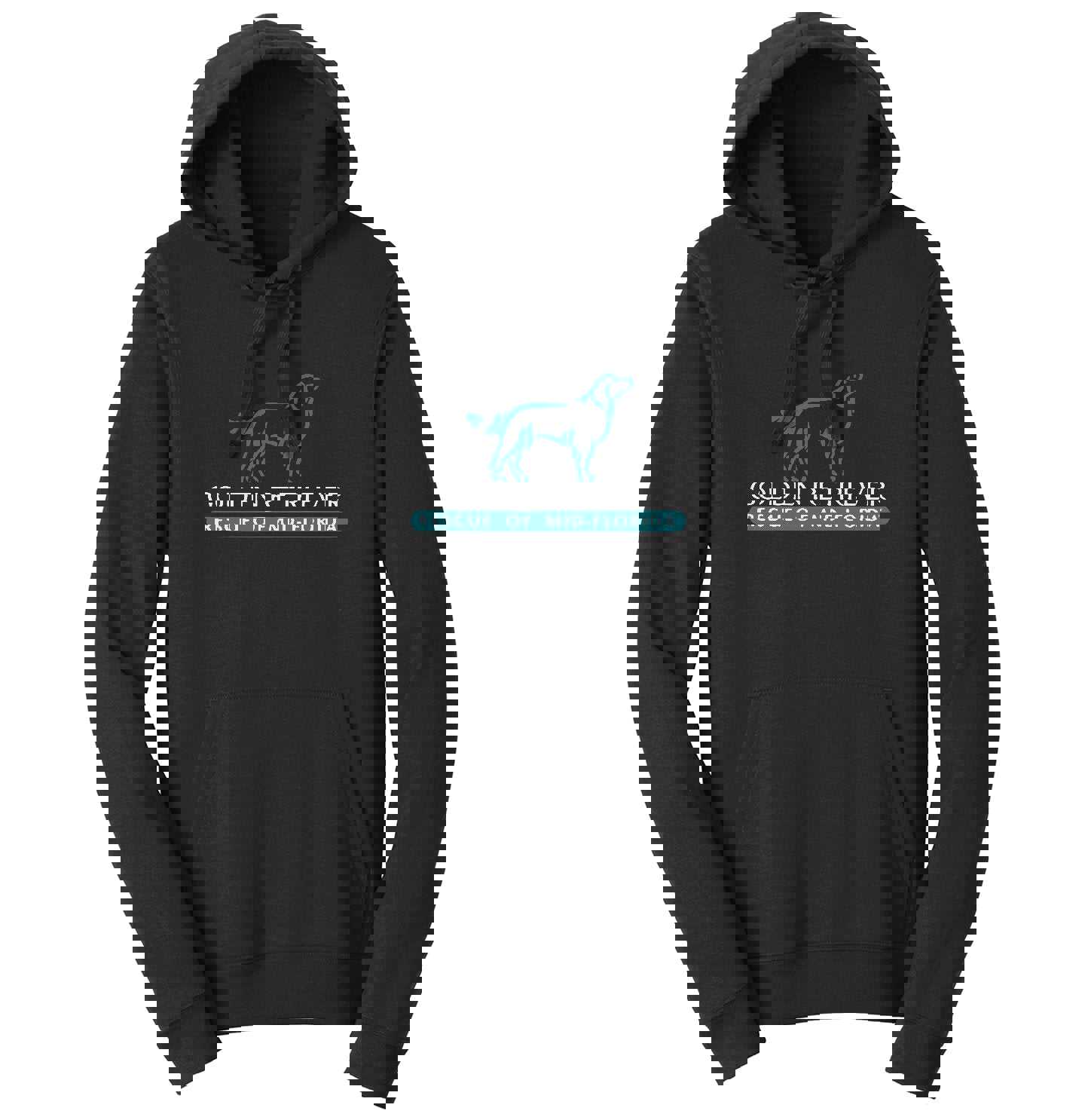 Golden Retriever Rescue of Mid-Florida Logo - Unisex Hoodie Sweatshirt for Adults