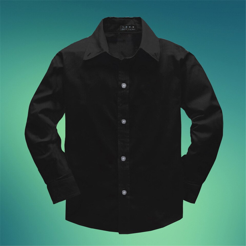 Spring & Autumn Pure Cotton Shirt for Boys - Casual Long Sleeve Baby Shirt