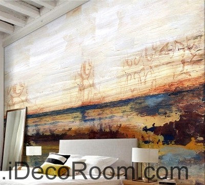 Abstract Beach Ocean Wallpaper Wall Decals Mural for Home Decor