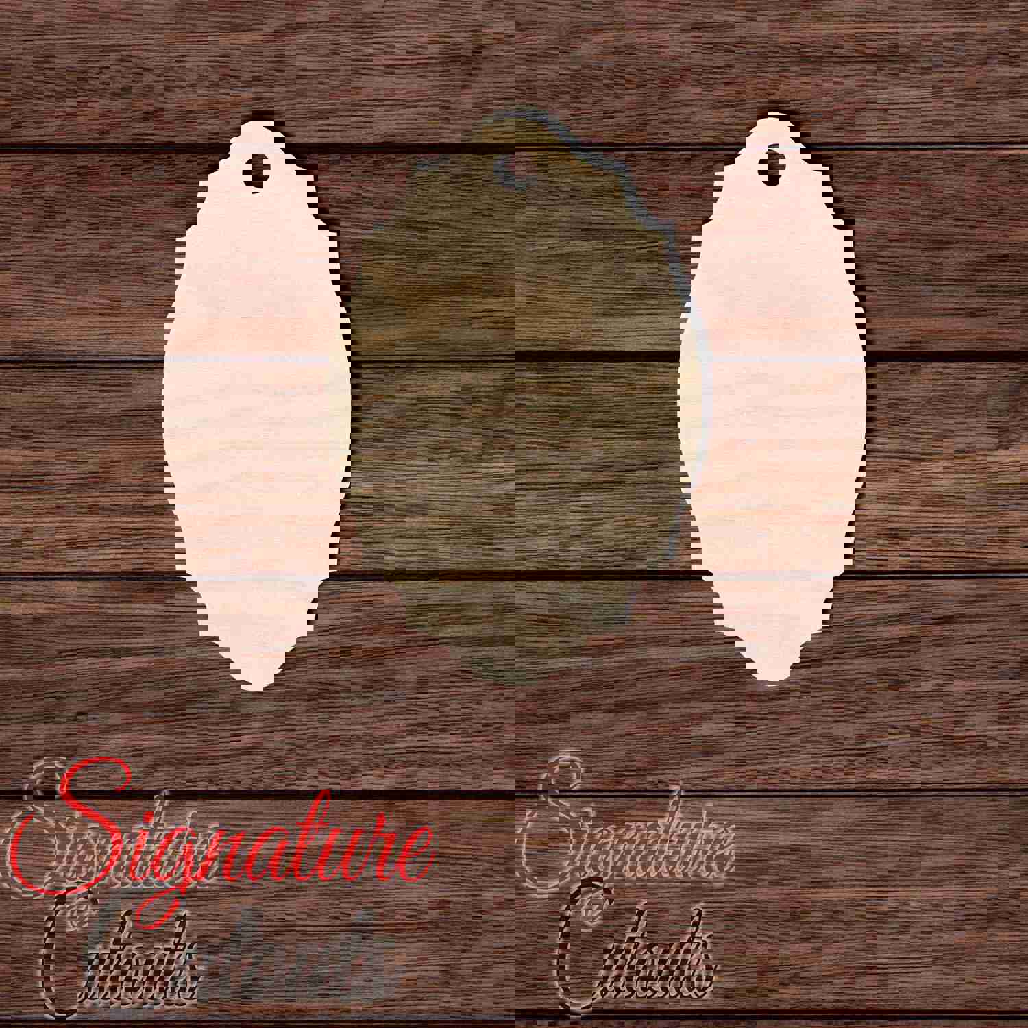 Wooden Gift Tag 023 Shape Cutout for DIY Crafting