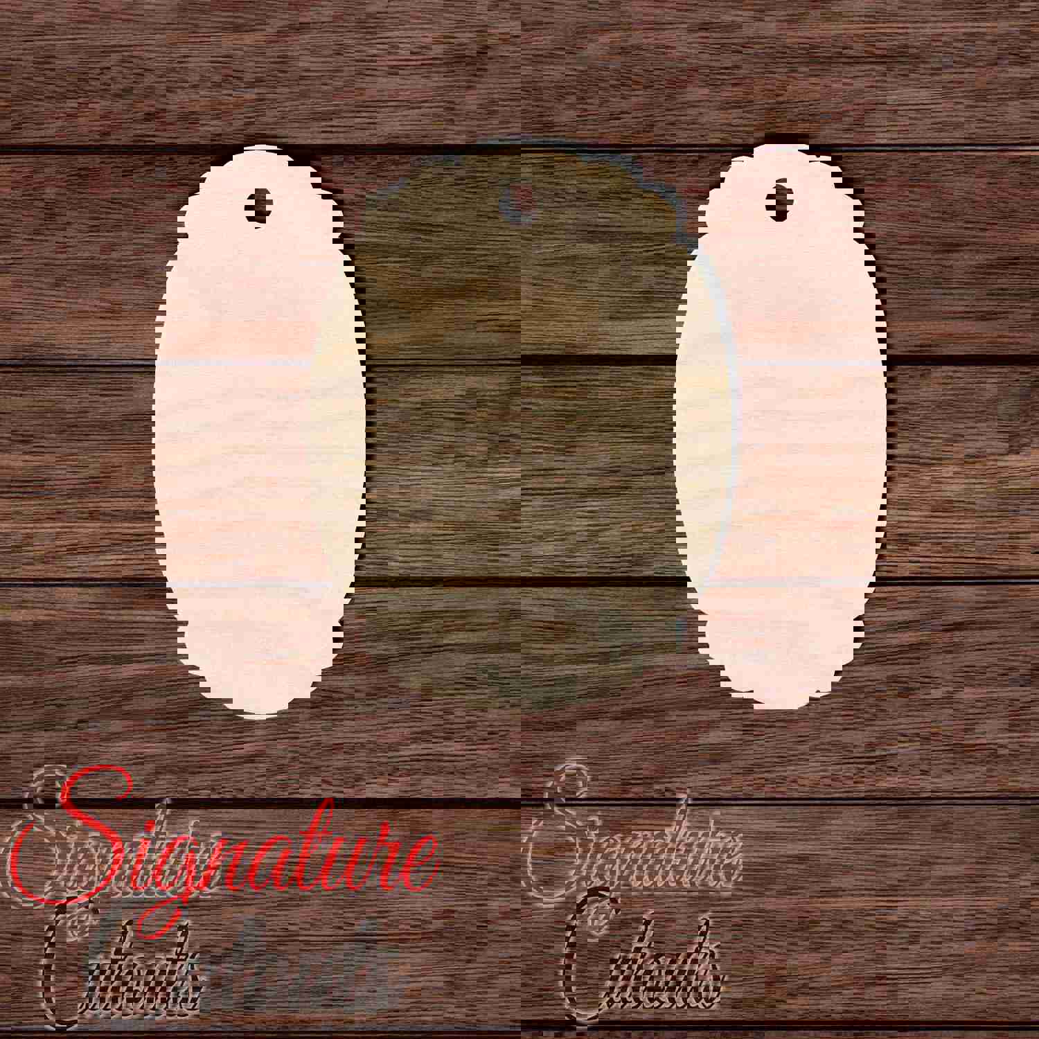 Wooden Gift Tag 020 Shape Cutout for DIY Crafting