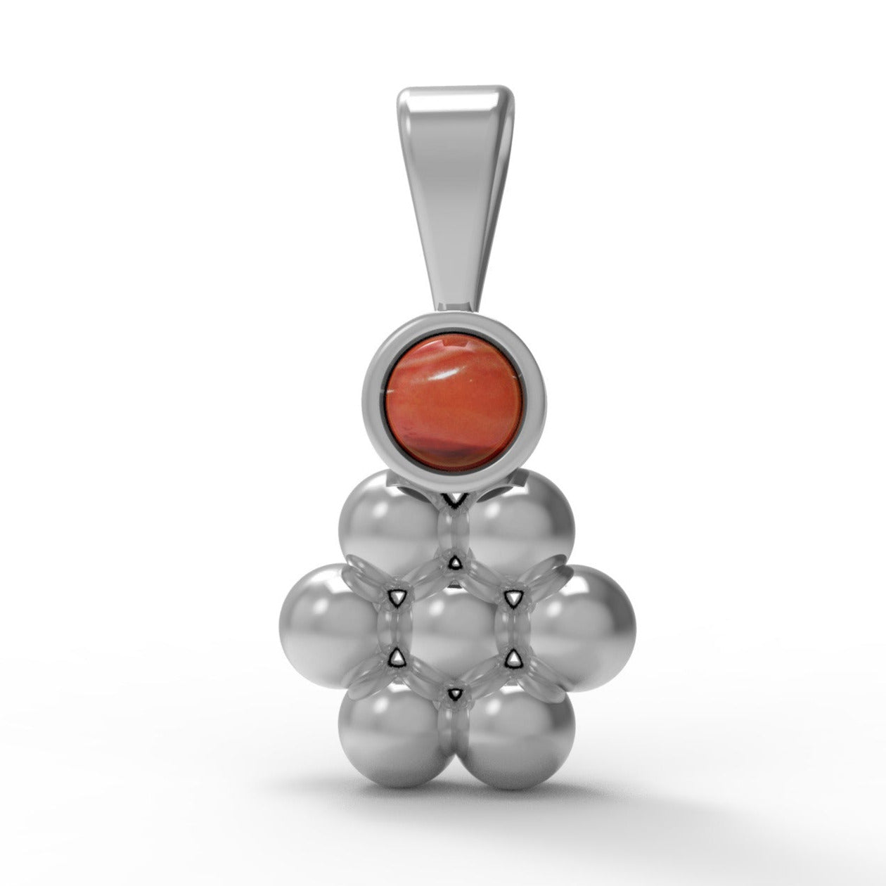 Domitia Pendant - Ancient Roman Inspired Jewelry with Cabochon Gemstone