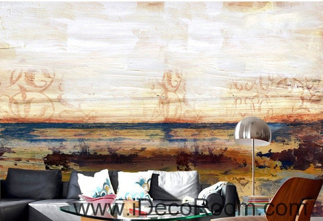 Abstract Beach Ocean Wallpaper Wall Decals Mural for Home Decor
